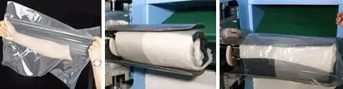 quilt roll packing machine packaging process