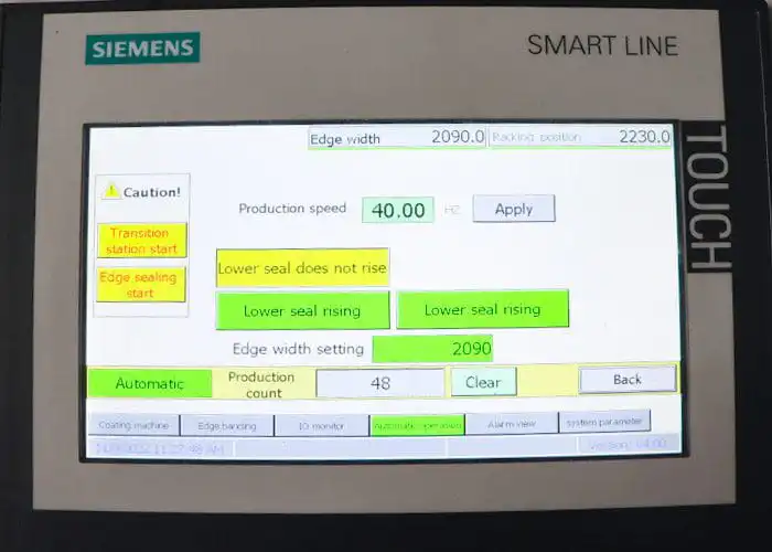 Сенсорная система управления SIEMENS PLC