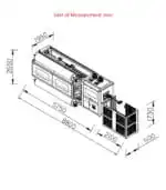 Габаритные размеры станка для изготовления коробчатых пружин