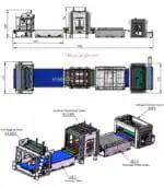 Размеры станка для скрутки и упаковки диванов и поролоновых блоков