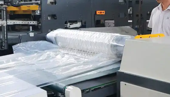 mattress roll paking effect
