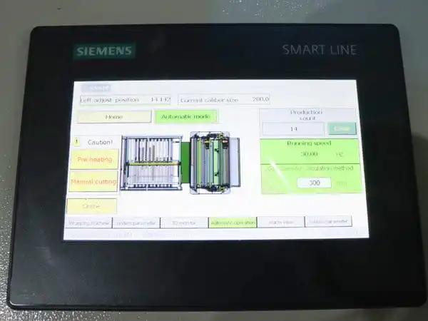  SIEMENS PLC and Touchscreen Control System