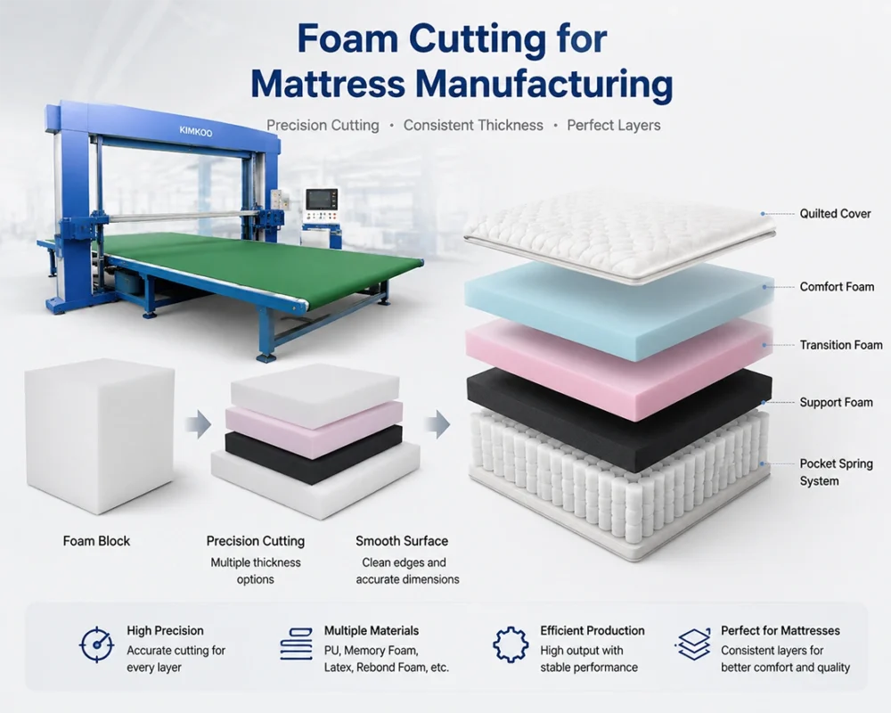 Foam Cutting for Mattress Manufacturing