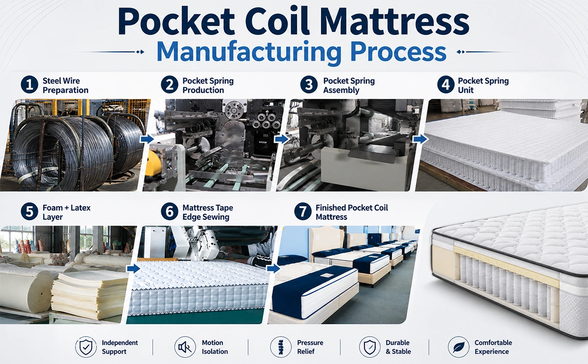 Pocket Coil Mattress Manufacturing Process